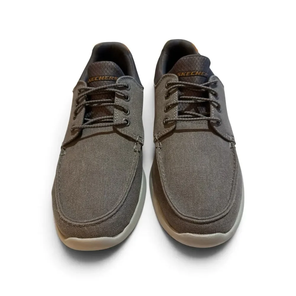 Skechers Mens Elent Mosen Relaxed Fit Boat Casual Comfort Sneaker Charcoal 11